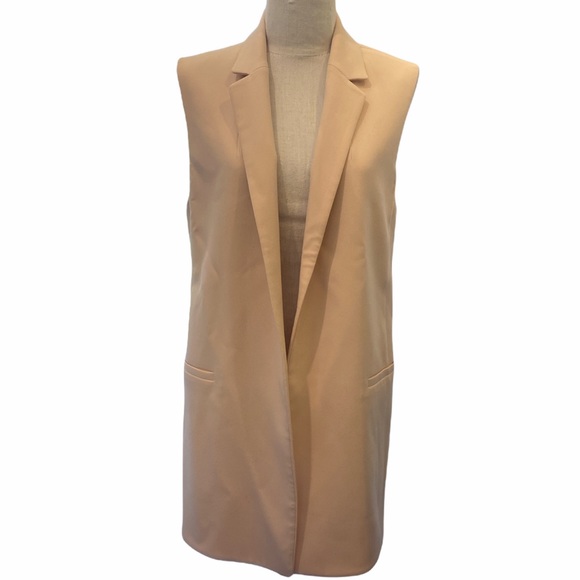 Club Monaco Soft Pink Open-front Vest/Sz Small/EUC! - Picture 5 of 7